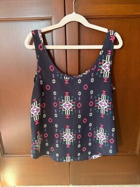 B Jewel Aztec Tank Top
